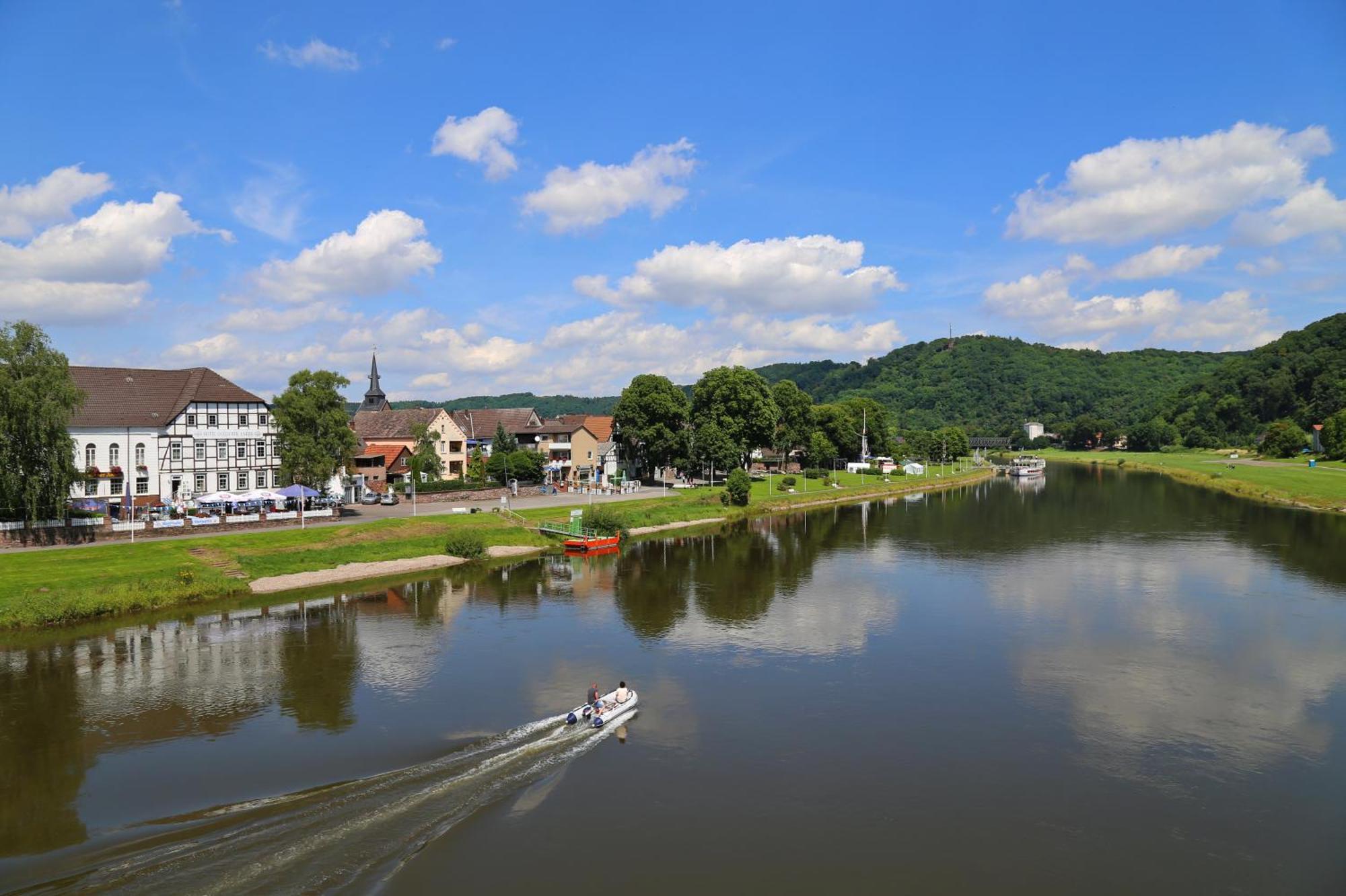 Ferienwohnungen Am Weserstrand Bodenwerder Εξωτερικό φωτογραφία